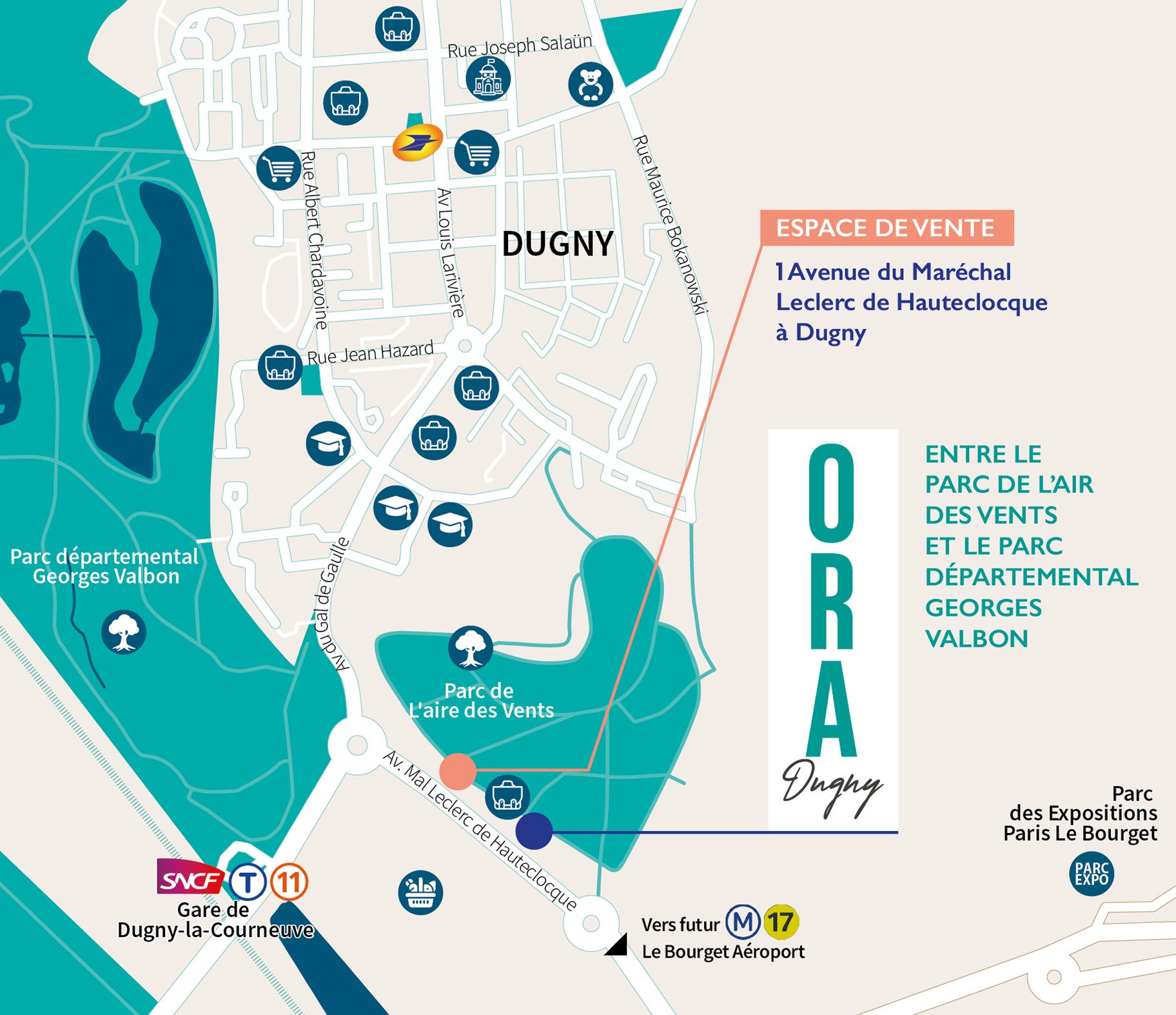 Carte de Dugny